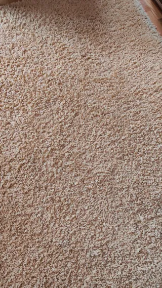 Alfombra Polyester Marrón y Amarillo