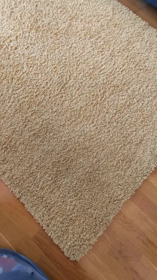 Alfombra Polyester Marrón y Amarillo