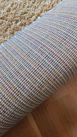 Alfombra Polyester Marrón y Amarillo