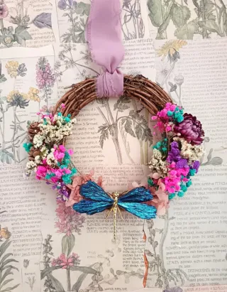 Corona Celestial de Libélula Turmalina