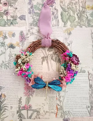 Corona Celestial de Libélula Turmalina