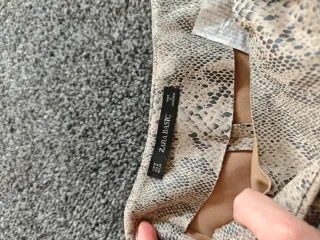 Falda pantalón Zara estampado serpiente M