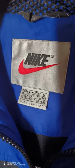 Chaqueta Nike Vintage Azul y Negra