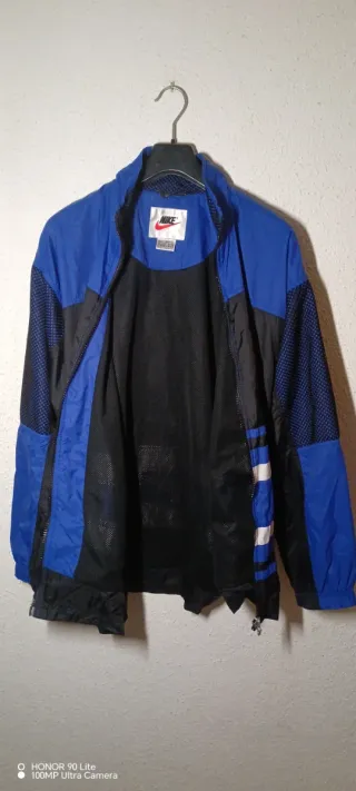 Chaqueta Nike Vintage Azul y Negra