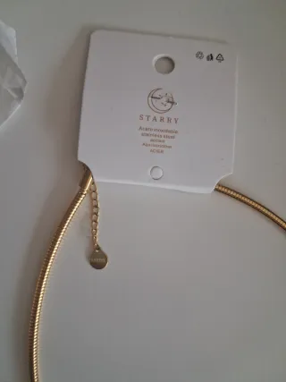 Collar Starry Acero Inoxidable Dorado