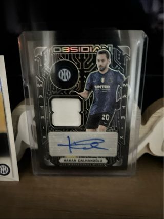 Hakan Calhanoglu Autografo Patch Obsidian