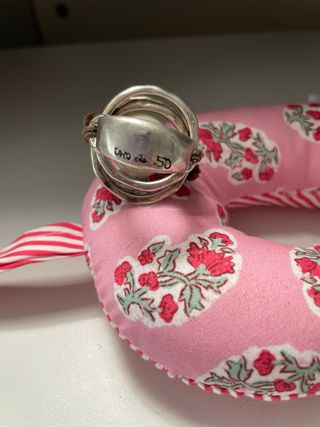 Anillo Uno de 50 Perla y Plata