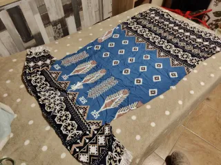 Nuevo Vestido largo marroquí estampado