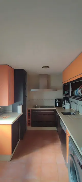 Cocina modular madera y metal