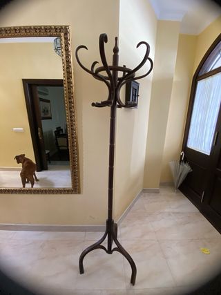 Perchero de madera con 6 ganchos