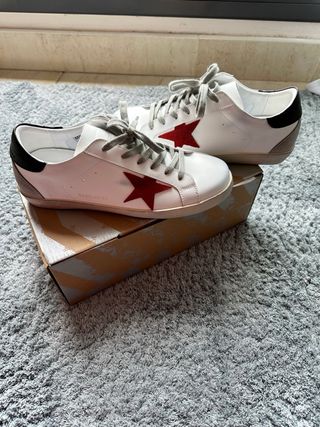 Golden Goose Superstar Rojo Blanco