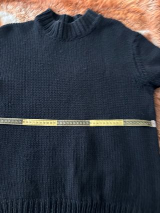 Maglione Nero Maglia Grossa