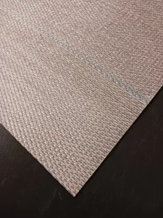 Alfombra Vinilo Trenzado 60x110 Gris y Salmón