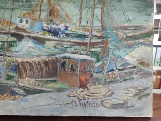 Pintura al óleo de Salas Cano