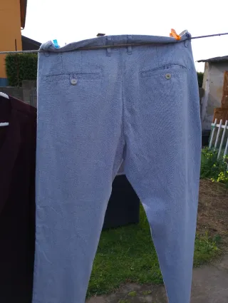 Pantalón chico Zara azul-grisaceo