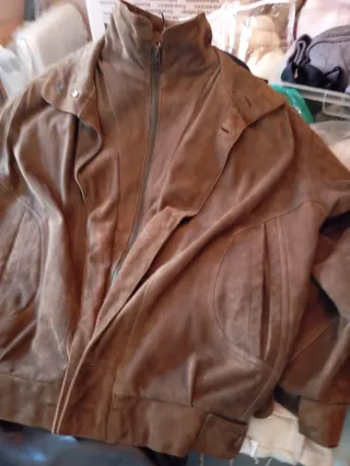 Chaqueta tipo cazadora marrón