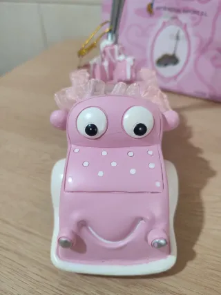 Coche Joyero Rosa y Plateado