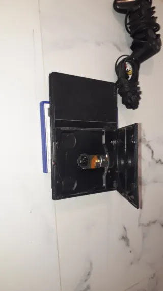 Consola PS2 Slim Negra + 2 Juegos + Mando