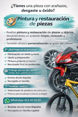 Pintura y restauración de piezas