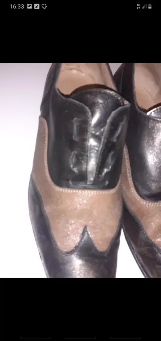 Scarpe eleganti uomo marroni e oro,prodotto artigi