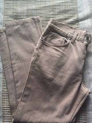 Jeans Carrera Beige Uomo