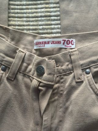 Jeans Carrera Beige Uomo