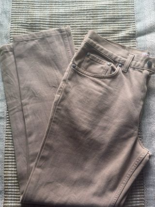 Jeans Carrera Beige Uomo