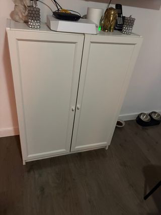 Mueble auxiliar madera blanco