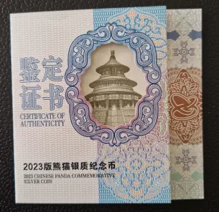 Moneda Panda 150 g Plata Pura 2023 Proof