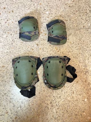 Rodilleras y coderas camuflaje ejército