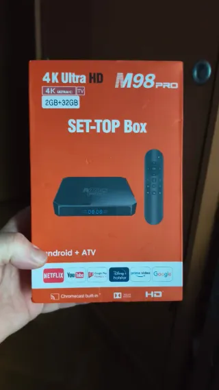 TV Box M98 4K Ultra HD Android ATV