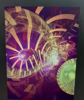 Colección digital cuadros dorados y morados