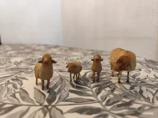 Figure di animali per presepe in plastica