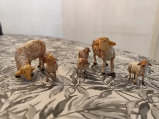 Figure di animali per presepe in plastica