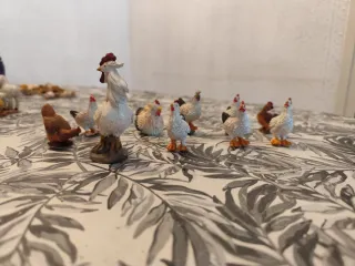 Figure di animali per presepe in plastica