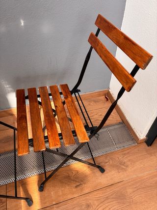 Conjunto jardín: mesa y sillas madera