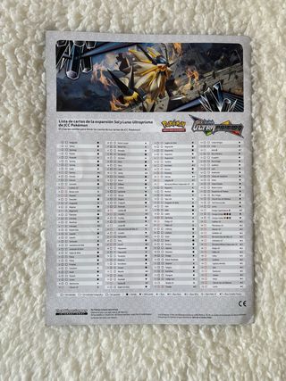 Álbum Coleccionista Pokémon Sol y Luna