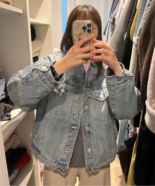 Chaqueta vaquera Zara oversize