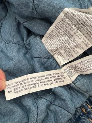 Chaqueta vaquera Zara oversize