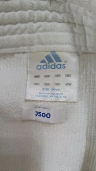 Judogi Kimono Adidas J5000 Blanco Poco Uso