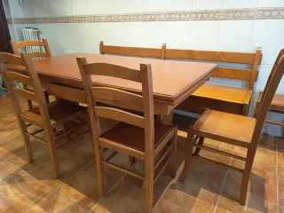 Mesa extensible de madera para cocina