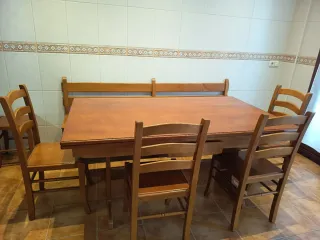 Mesa extensible de madera para cocina