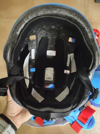 Casco y protecciones Oxelo para niños Talla XS