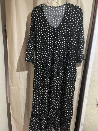 Vestido largo estampado floral