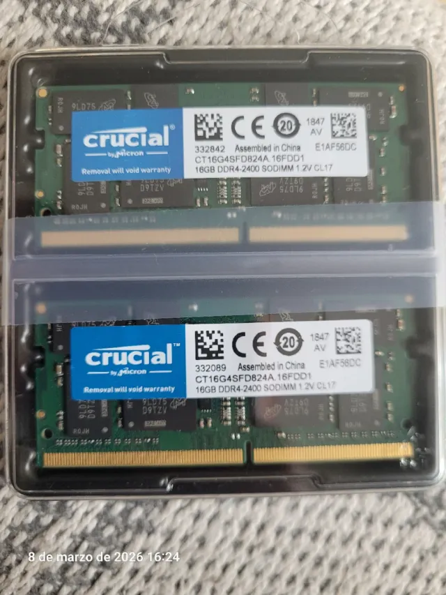 Memoria RAM Crucial DDR4 SODIMM 16GB