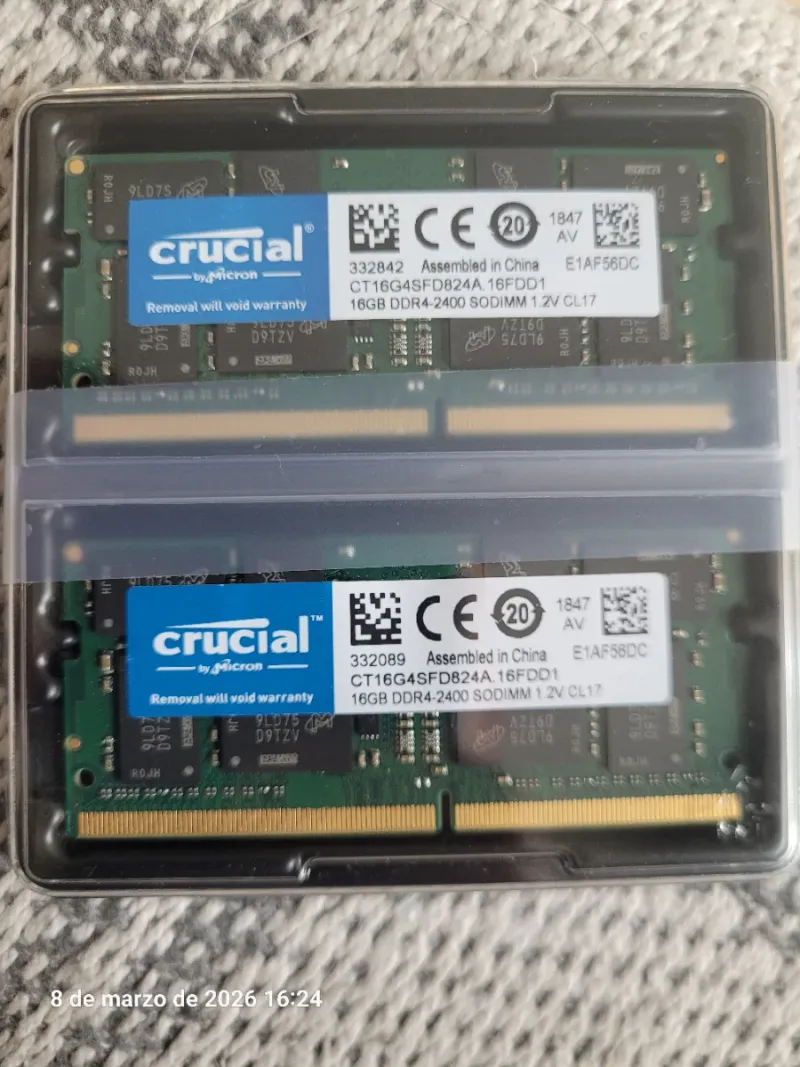 Memoria RAM Crucial DDR4 SODIMM 16GB