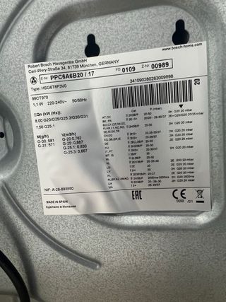 Placa de gas Bosch PPC6A6B20