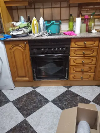 Muebles de cocina madera y metal