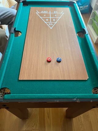 Futbolín, Hockey, Ajedrez, Damas, Billar