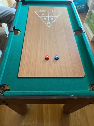 Futbolín, Hockey, Ajedrez, Damas, Billar